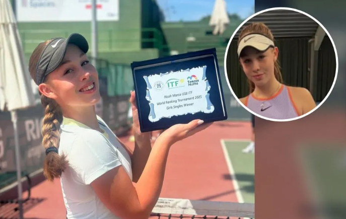 14-річна тенісистка Анастасія Ніколаєва із Дніпра виграла турнір на Мальті